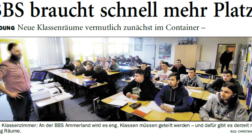 BBS braucht schnell mehr Platz