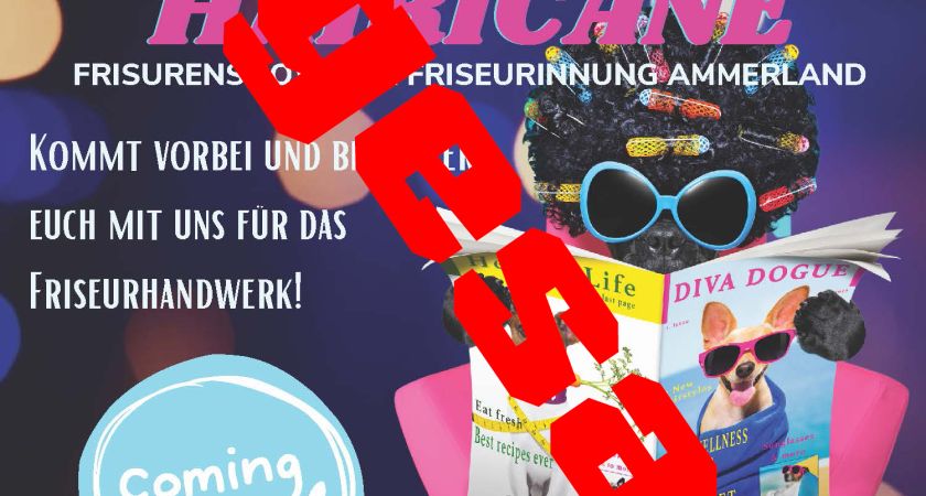 Motivierte Azubis frisieren auf der Bühne