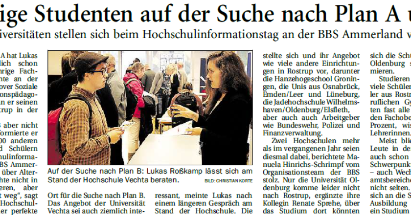 Hochschulinformationstag 2017