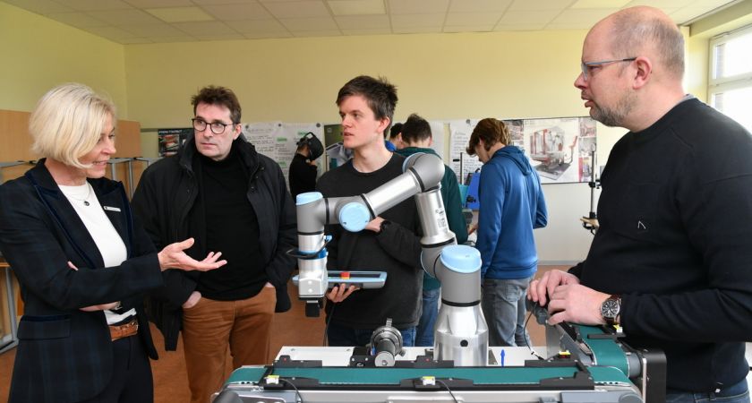 Landrätin Karin Harms zu Besuch in unserer Schule