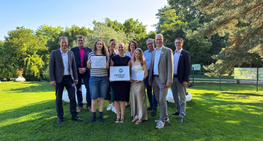 Siegerehrung des Logo-Wettbewerbs „Campus am Meer"