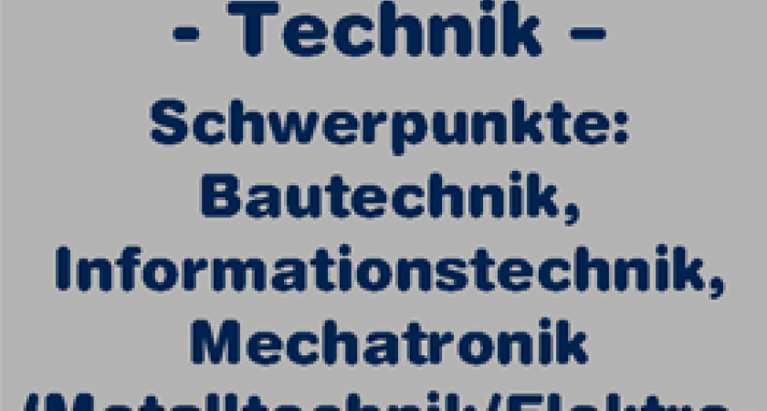 Infotag Fachoberschulen Technik