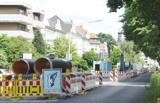 Sichern einer Baustelle im Verkehrsraum